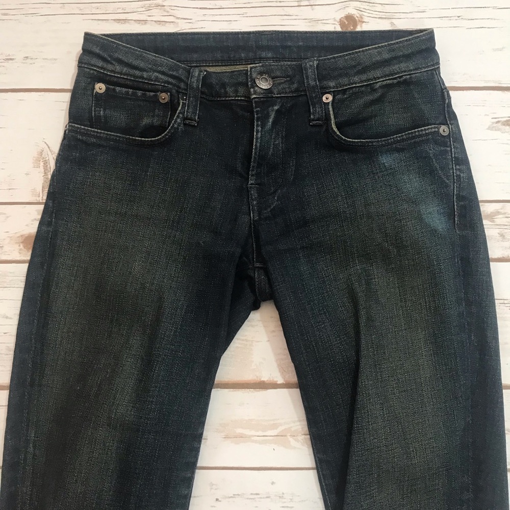 Helmut Lang Skinny Jeans Knee Dart Blue 25 - Picture 2 of 8